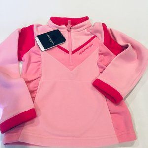 NWT - Kids Girls Fleece - Obermeyer - Sugar Berry Slide Fleece Top - Large (6-7)